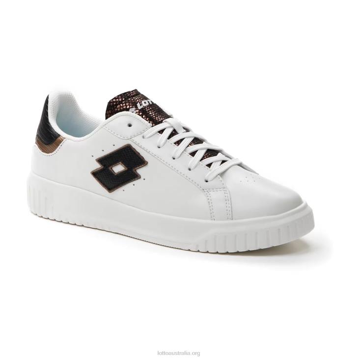 Women Lotto 204N746 White/All Black/Dark Bronze Venus Amf III Py W