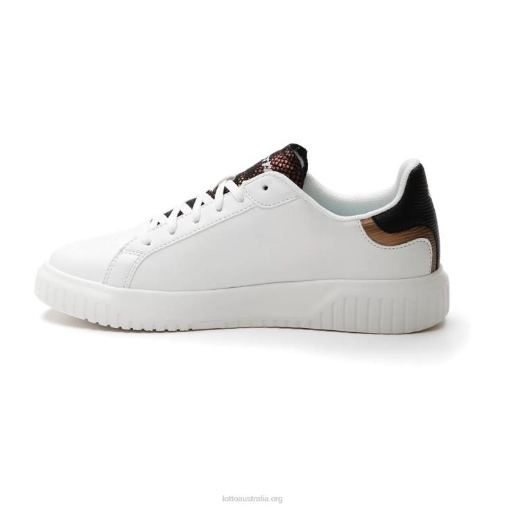 Women Lotto 204N746 White/All Black/Dark Bronze Venus Amf III Py W