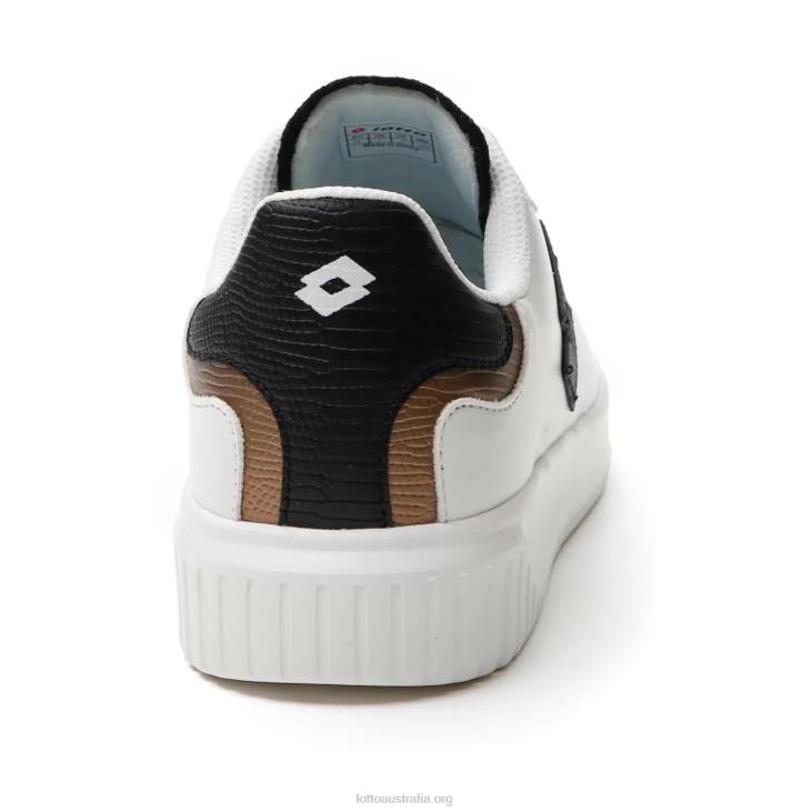 Women Lotto 204N746 White/All Black/Dark Bronze Venus Amf III Py W