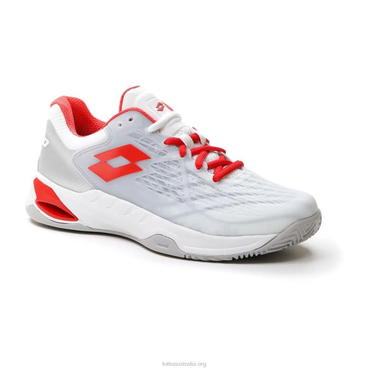 Women Lotto 204N752 All White/Red Poppy Mirage 100 Cly W