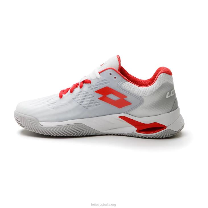 Women Lotto 204N752 All White/Red Poppy Mirage 100 Cly W