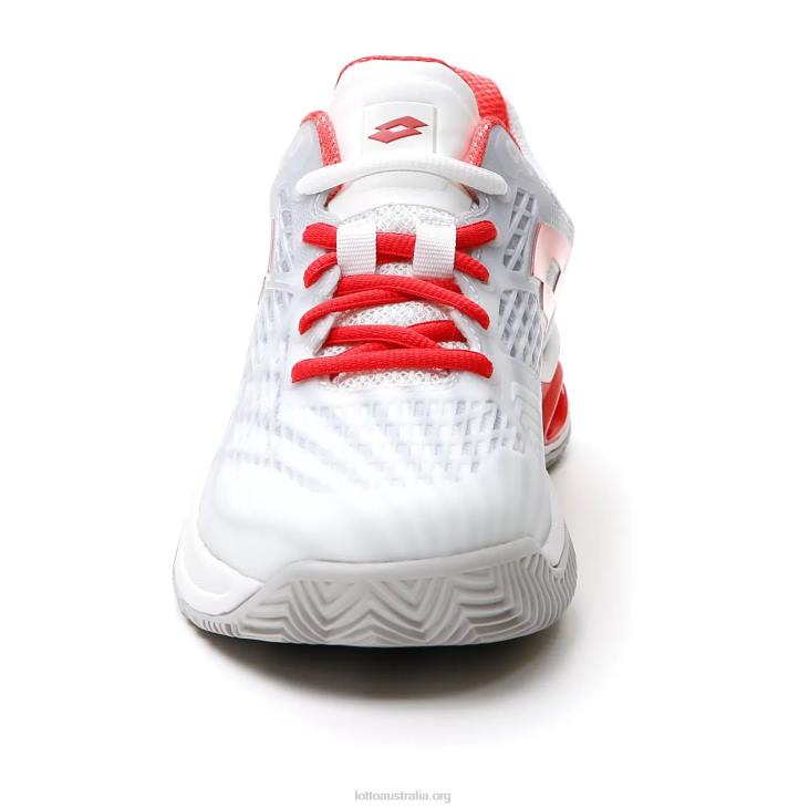 Women Lotto 204N752 All White/Red Poppy Mirage 100 Cly W