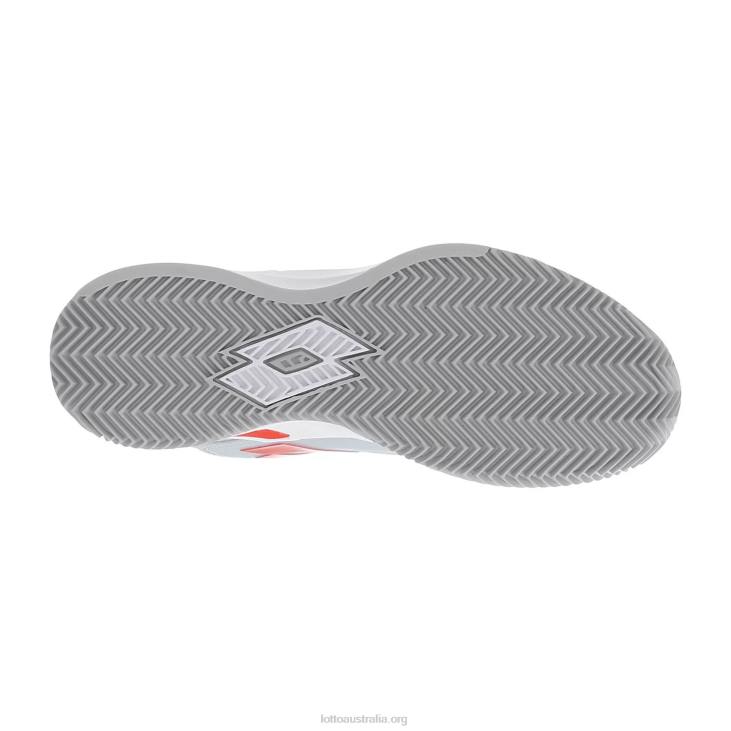 Women Lotto 204N752 All White/Red Poppy Mirage 100 Cly W