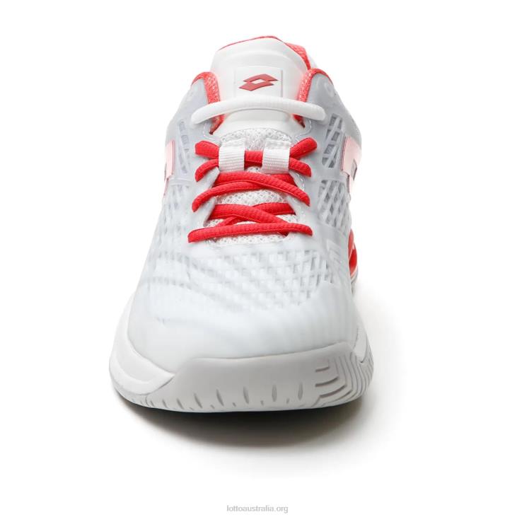 Women Lotto 204N753 All White/Red Poppy Mirage 100 Spd W