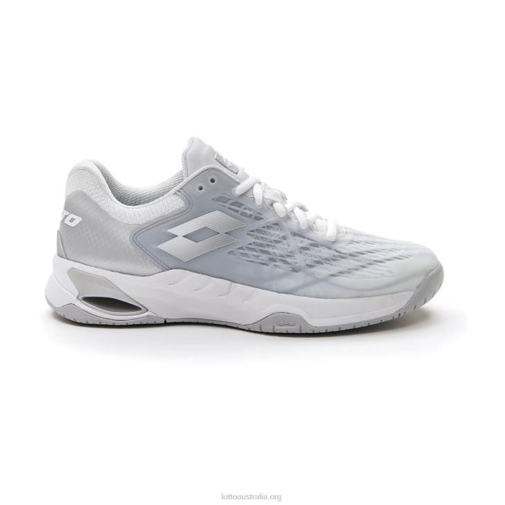 Women Lotto 204N754 All White/Silver Metal 2 Mirage 100 Spd W
