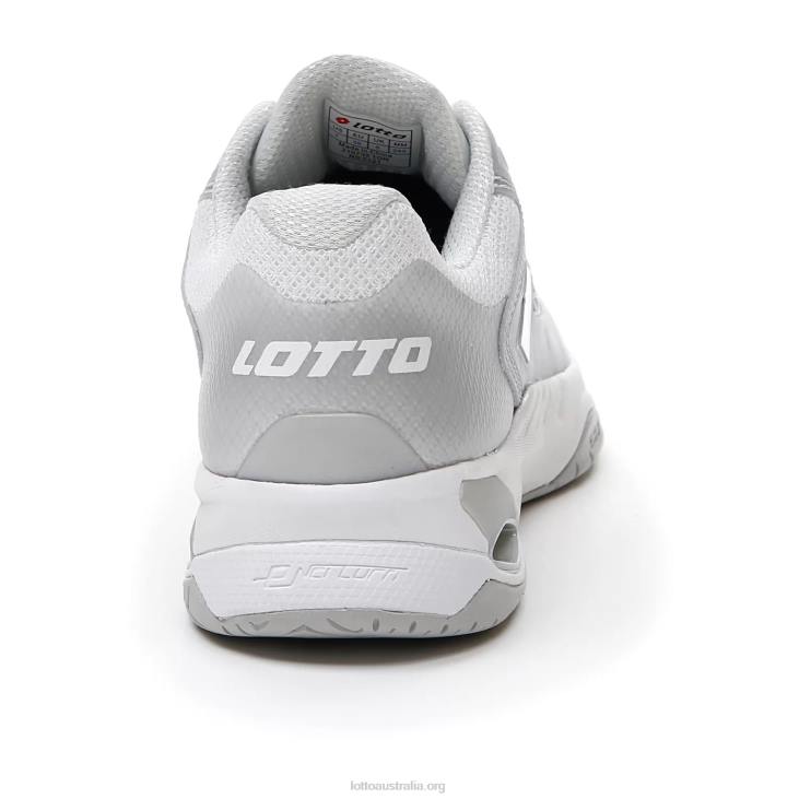 Women Lotto 204N754 All White/Silver Metal 2 Mirage 100 Spd W