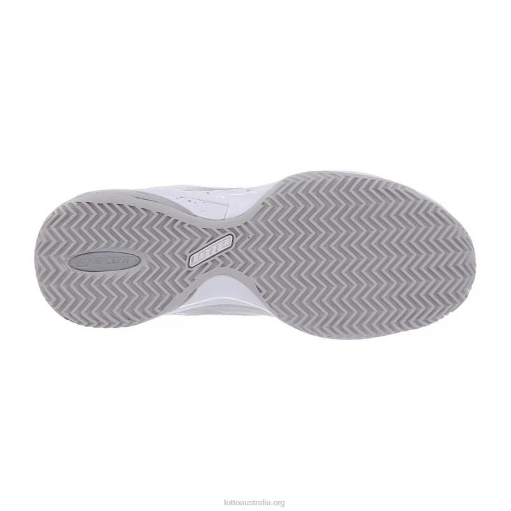Women Lotto 204N755 All White/Silver Metal 2 Mirage 300 Cly W