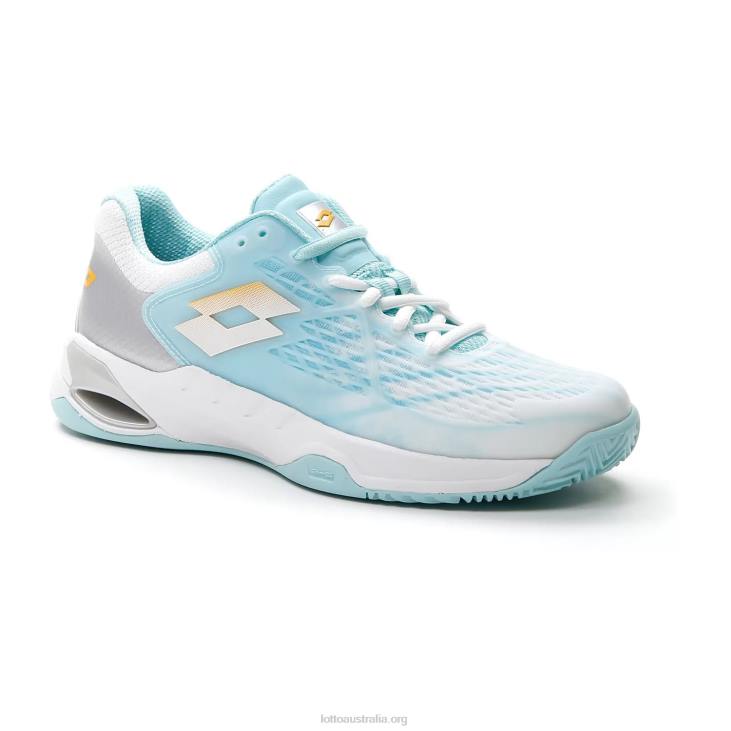 Women Lotto 204N756 All White/Saffron/Blue Paradise Mirage 100 Cly W