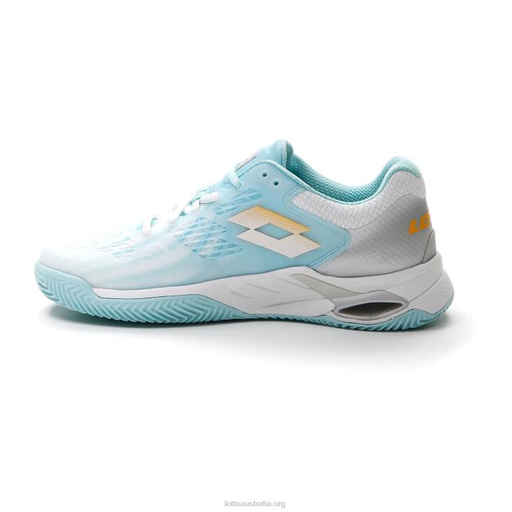 Women Lotto 204N756 All White/Saffron/Blue Paradise Mirage 100 Cly W
