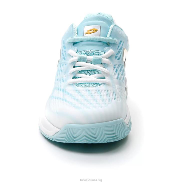 Women Lotto 204N756 All White/Saffron/Blue Paradise Mirage 100 Cly W