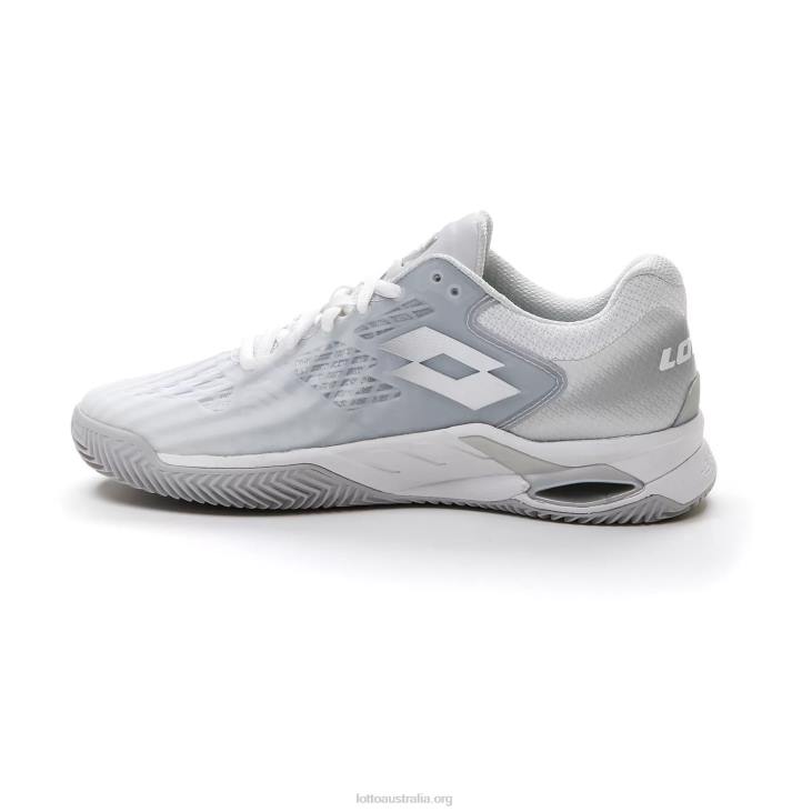 Women Lotto 204N758 All White/Silver Metal 2 Mirage 100 Cly W