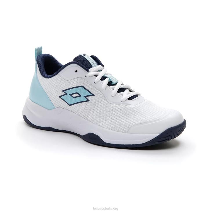 Women Lotto 204N760 All White/Clearwater/Navy Blue Mirage 600 Alr W
