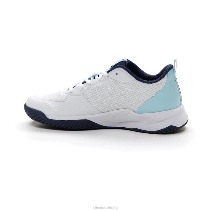 Women Lotto 204N760 All White/Clearwater/Navy Blue Mirage 600 Alr W