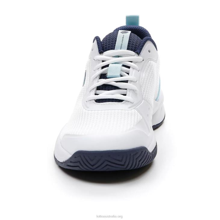 Women Lotto 204N760 All White/Clearwater/Navy Blue Mirage 600 Alr W