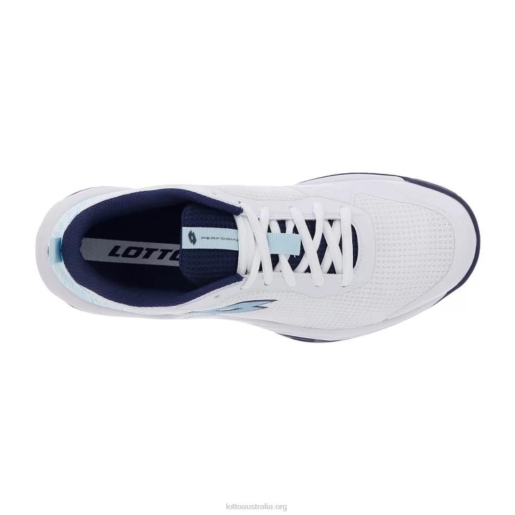 Women Lotto 204N760 All White/Clearwater/Navy Blue Mirage 600 Alr W