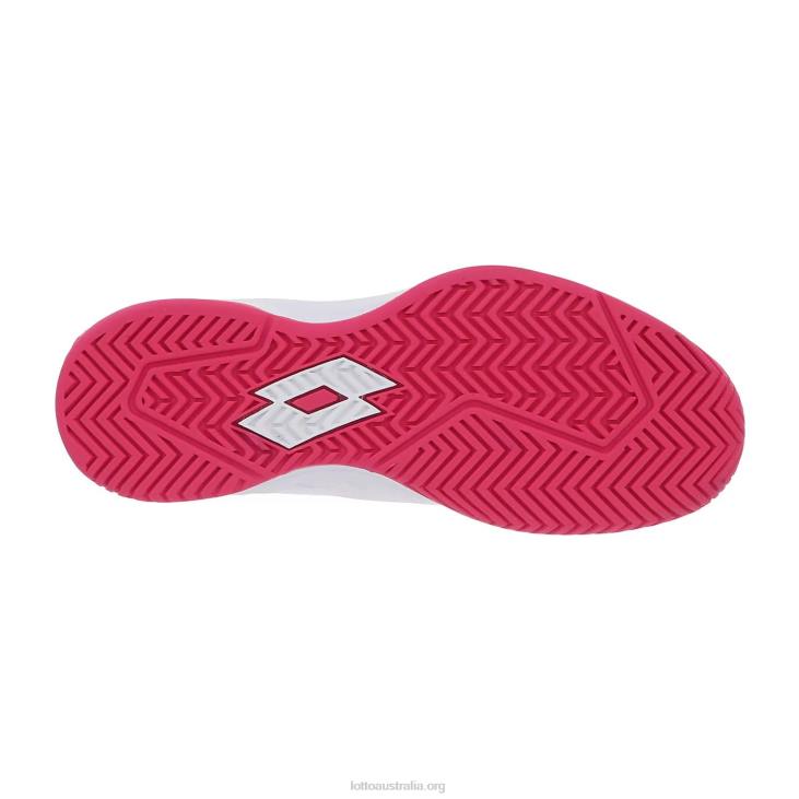 Women Lotto 204N761 All White/Silver Metal 2/Glamour Pink Mirage 600 Alr W