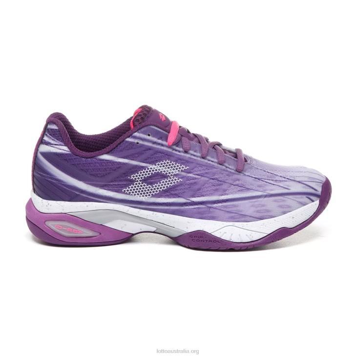 Women Lotto 204N767 Charisma Violet/All White/Funky Pink Mirage 300 Spd W