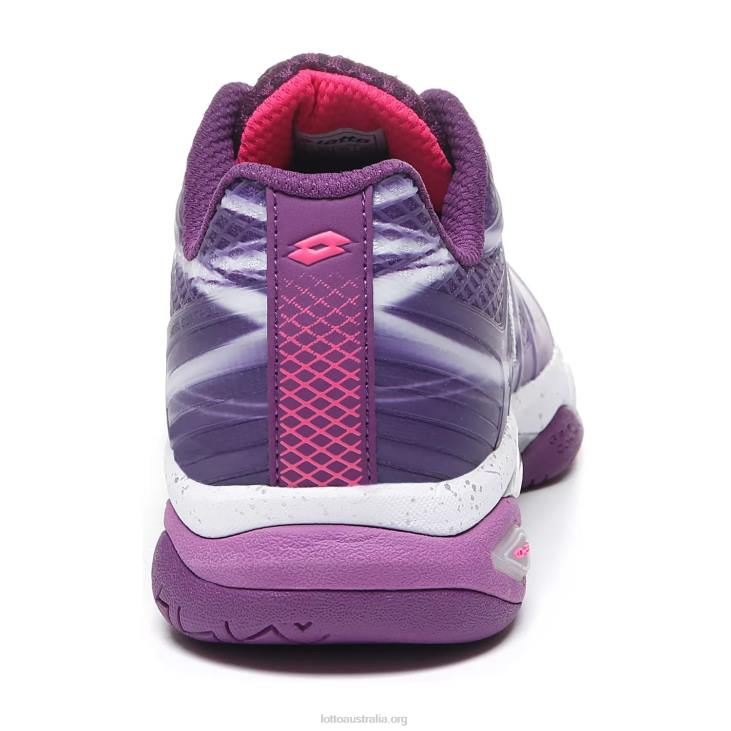 Women Lotto 204N767 Charisma Violet/All White/Funky Pink Mirage 300 Spd W