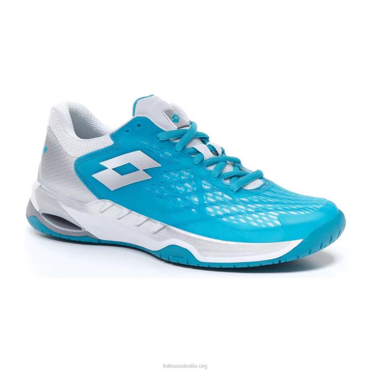 Women Lotto 204N768 Blue Bird/All White/Silver Metal Mirage 100 Spd W