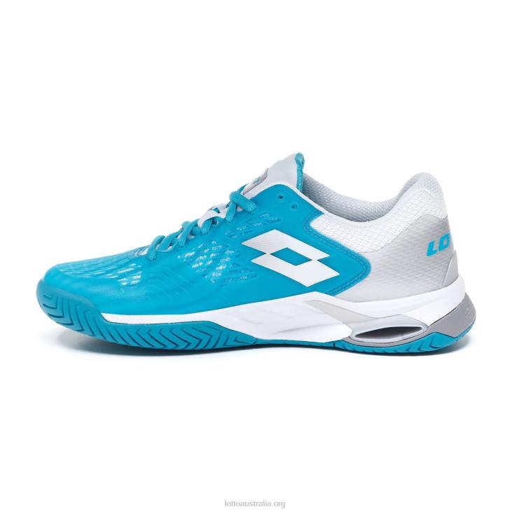 Women Lotto 204N768 Blue Bird/All White/Silver Metal Mirage 100 Spd W