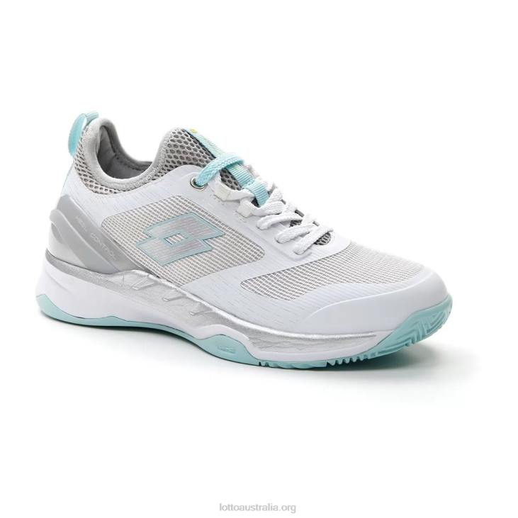 Women Lotto 204N771 All White/Silver Metal 2/Blue Paradise Mirage 200 Cly W