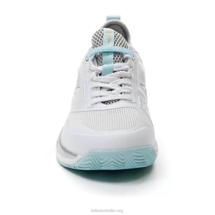 Women Lotto 204N771 All White/Silver Metal 2/Blue Paradise Mirage 200 Cly W