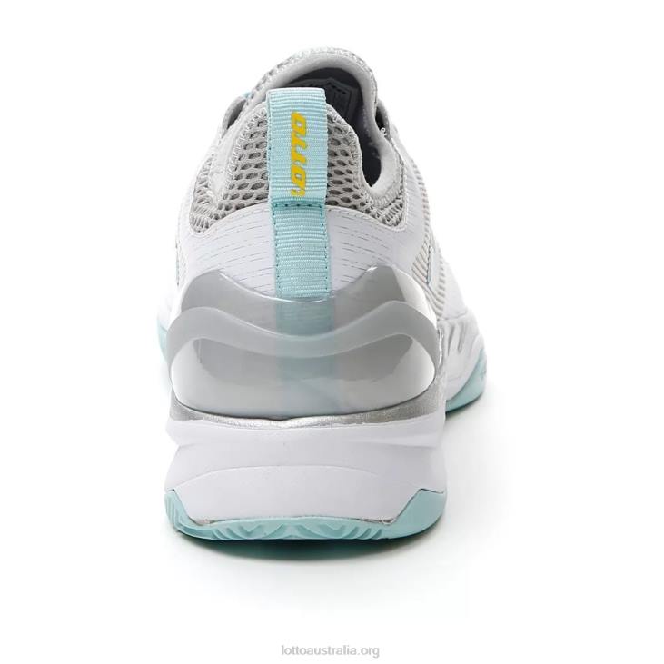 Women Lotto 204N771 All White/Silver Metal 2/Blue Paradise Mirage 200 Cly W