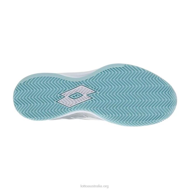 Women Lotto 204N771 All White/Silver Metal 2/Blue Paradise Mirage 200 Cly W