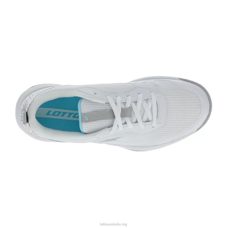 Women Lotto 204N772 All White/Silver Metal 2/Blue Paradise Mirage 600 Alr W