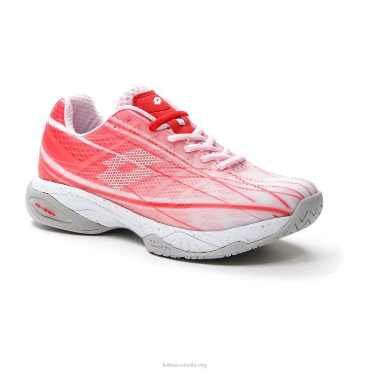 Women Lotto 204N775 Pink Cherry/All White/Red Poppy Mirage 300 Spd W